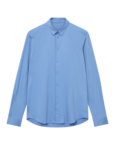 Mos Mosh Gallery - MMGMarco Jersey Hemd - Silver Lake Blue